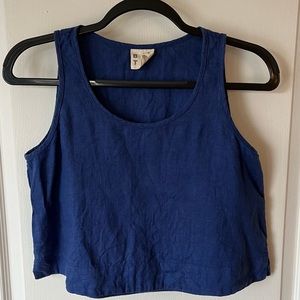 Beaton Linen Crop Tank